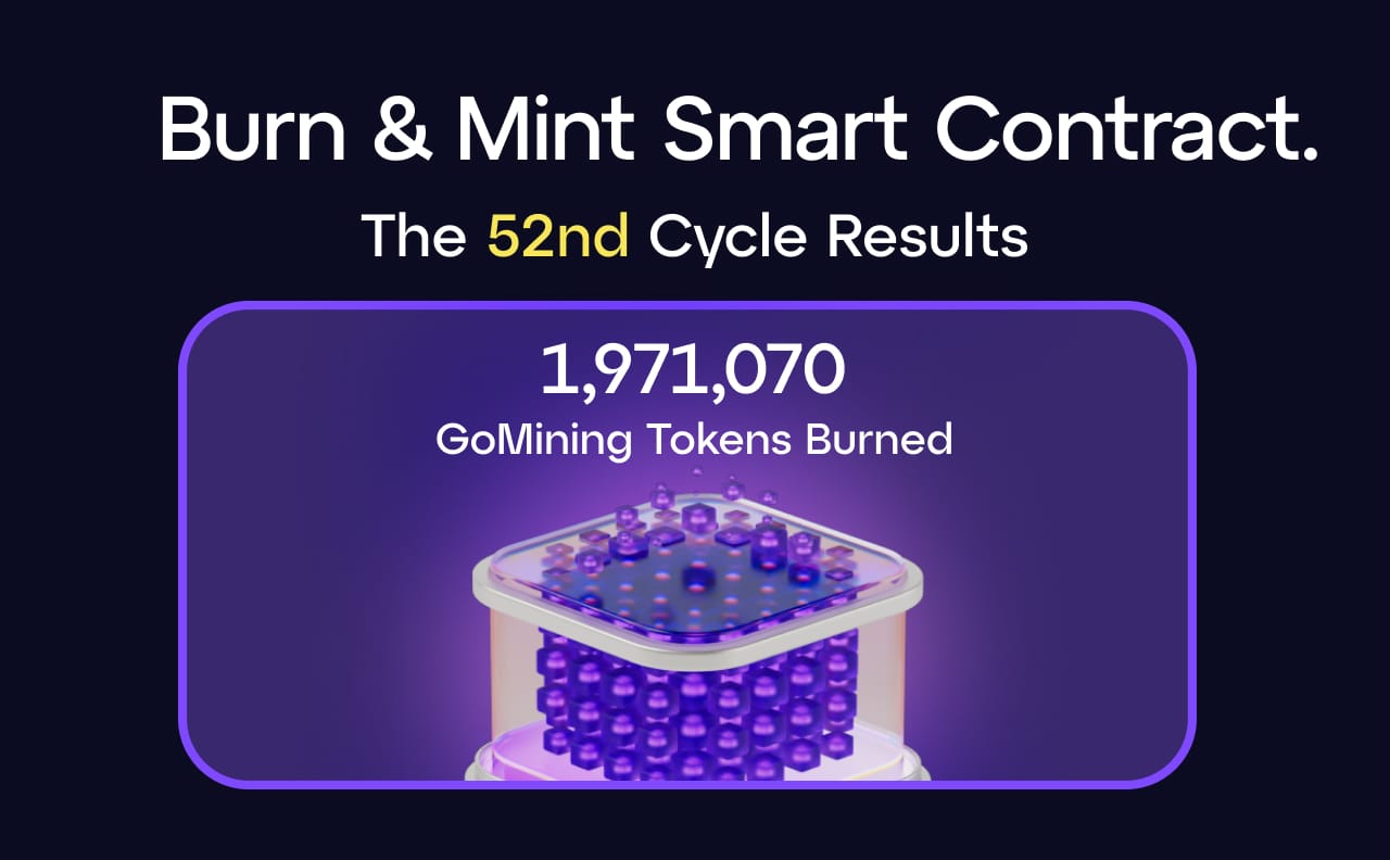 Discover the Insights: Concluding the 52nd Burn Mint Cycle by GoMining