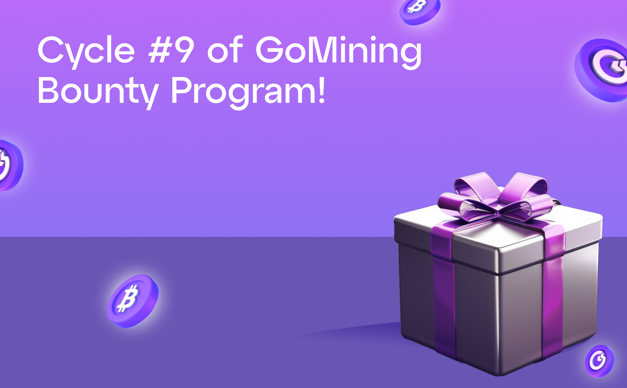 Announcing 9th cycle of our Bounty program with a 1,000,000 $GOMINING reward pool