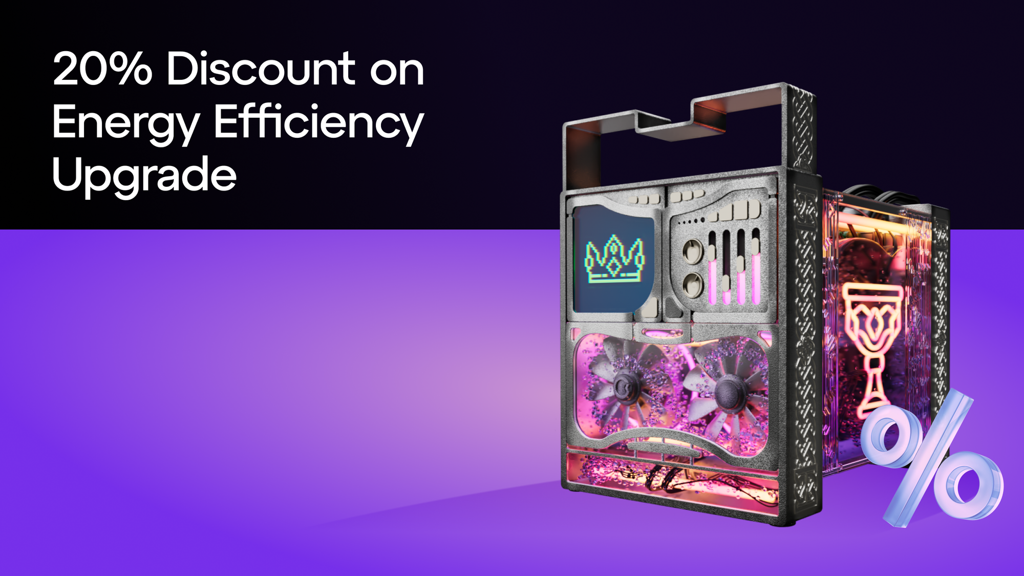 Get ready for the bull run with 20% off Energy Efficiency upgrades from GoMining!