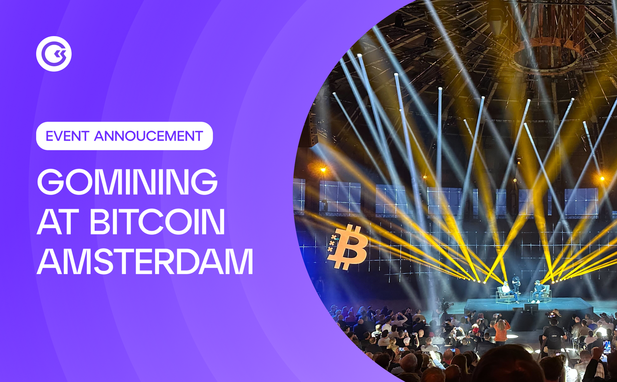 GOMINING SPONSORS BTC’S FUTURE AT BITCOIN AMSTERDAM CONFERENCE 2024