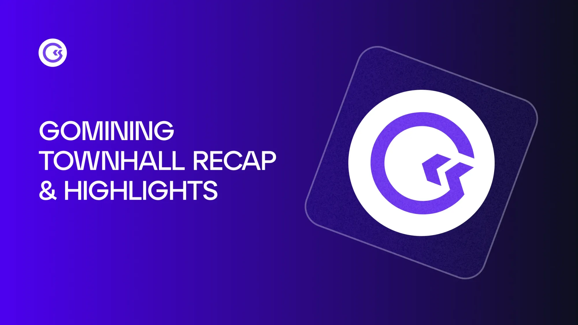 Behind the Scenes: Exclusive Recap of GoMining Townhall AMA Session