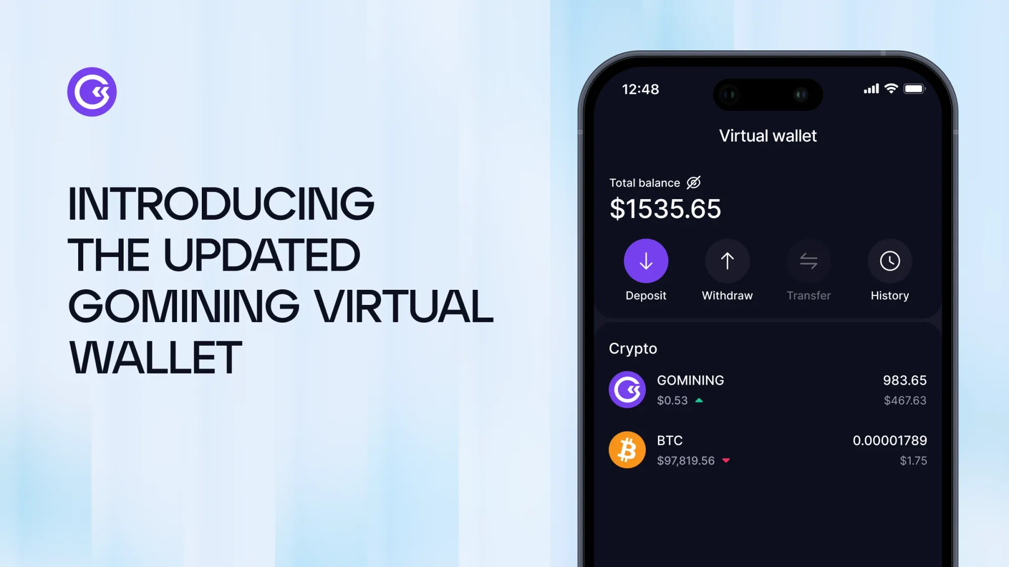 Your Wallet, Your Way - Say Hello to the Updated GoMining Virtual Wallet