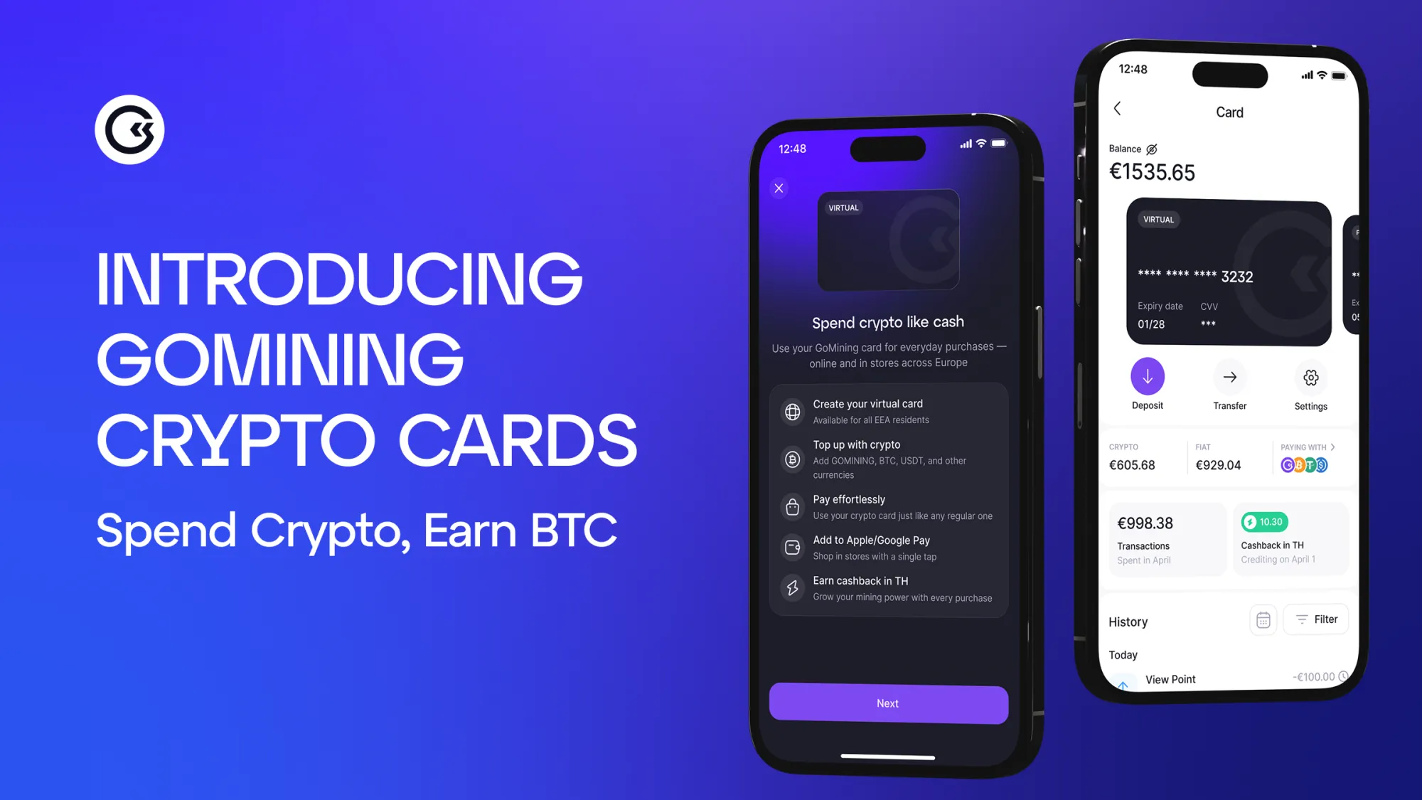 Las tarjetas de débito crypto de GoMining ya están disponibles