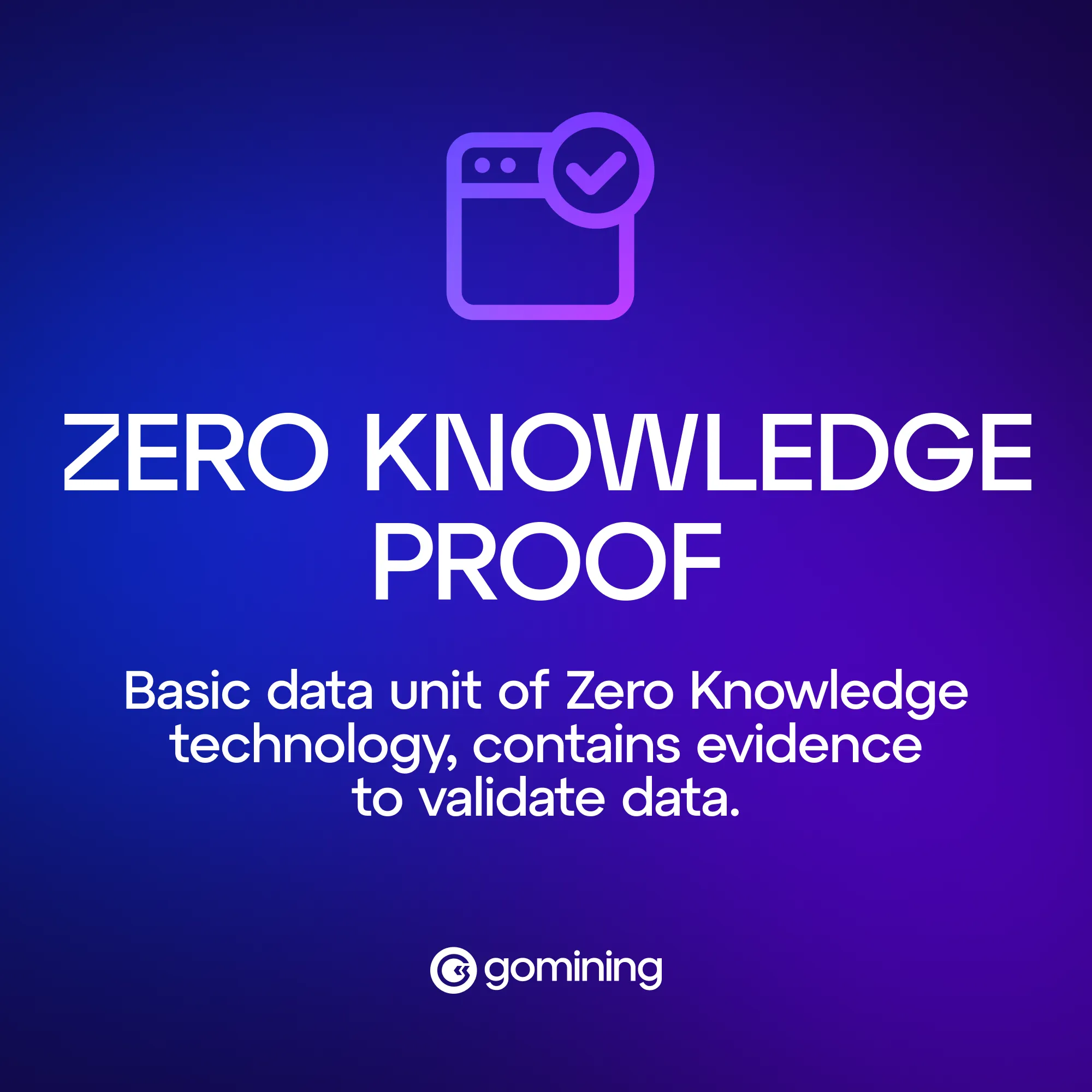 Zero Knowledge Proof — Basic unit of ZK Verification