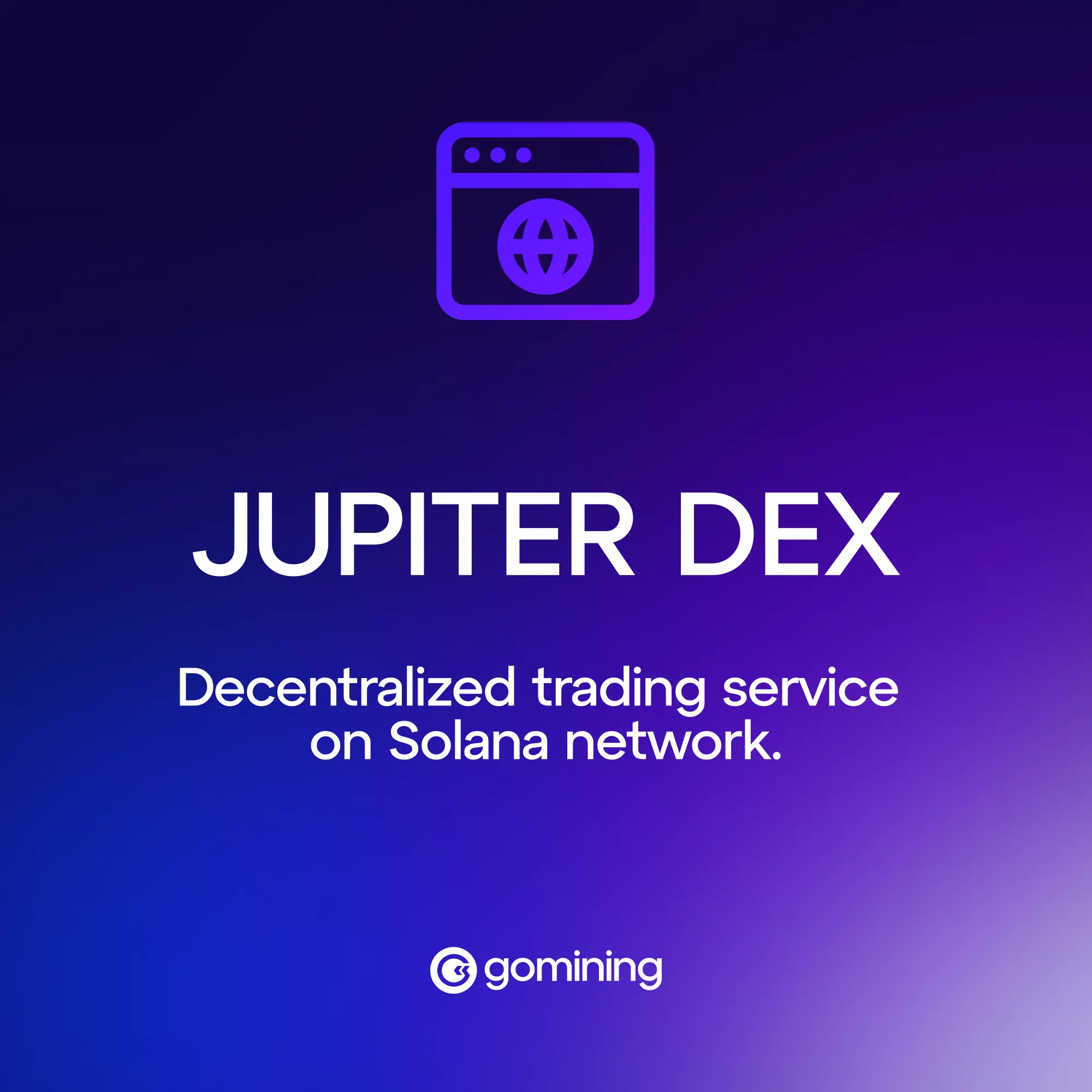 Jupiter DEX — Jupiter decentralized exchange