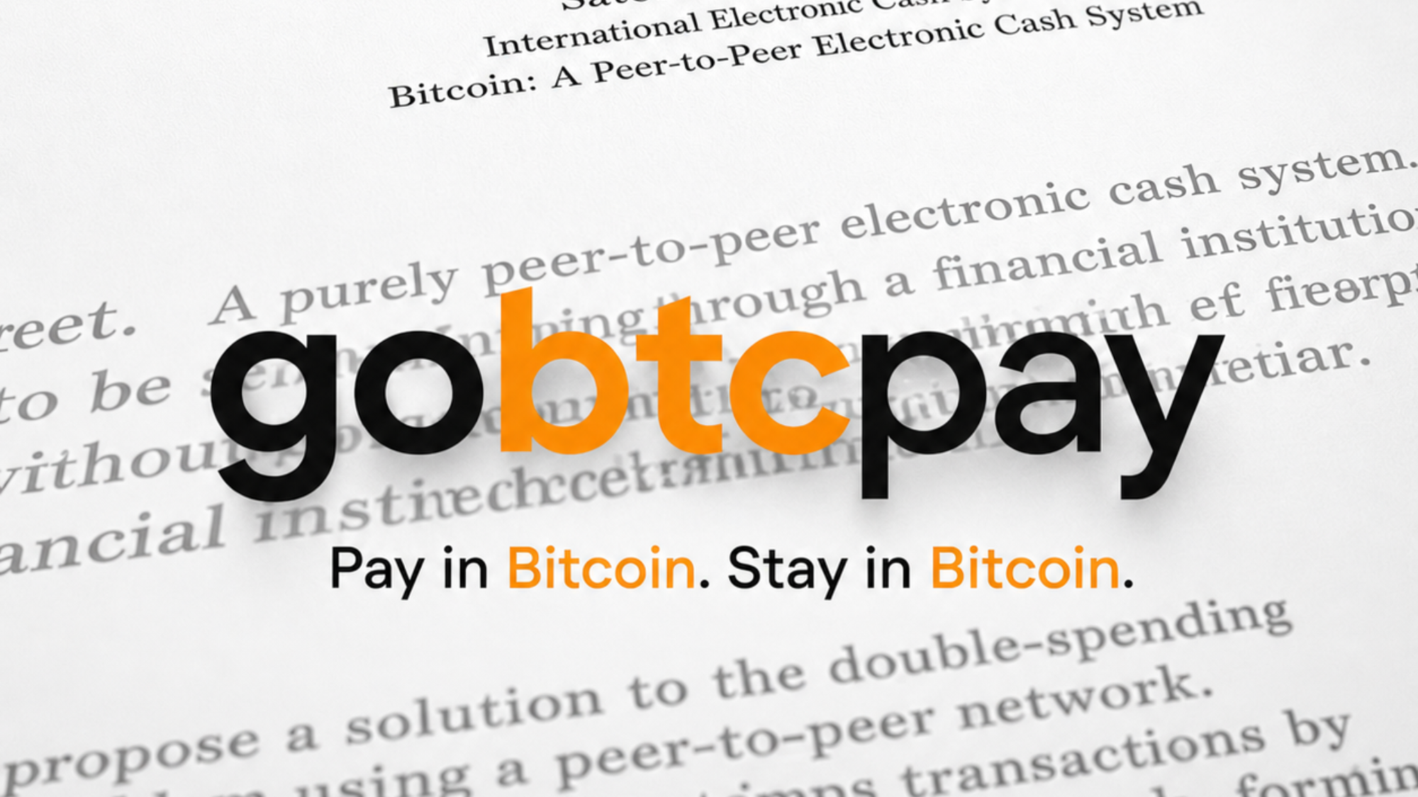GoBTC Pay: Bitcoin, Finally, As Money
