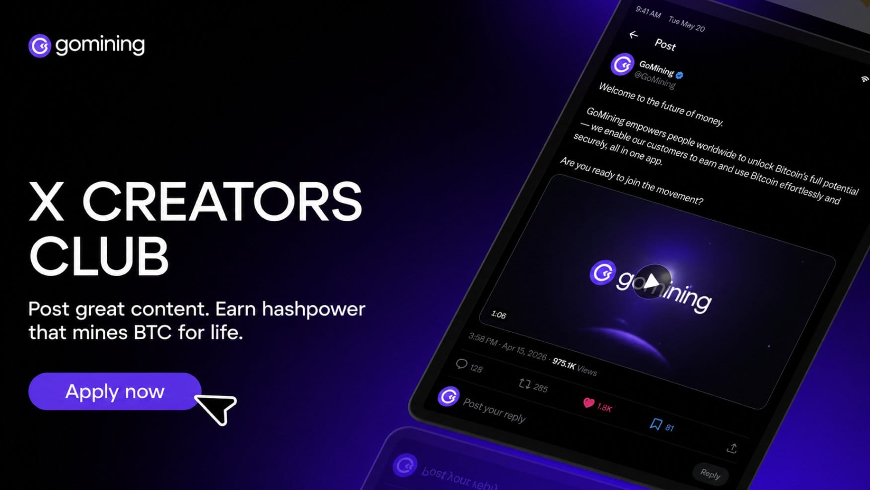 We're Forming the GoMining X Creators Club