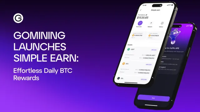 Simple Earn chegou — ganhe rendimento em Bitcoin a partir de criptomoedas inativas