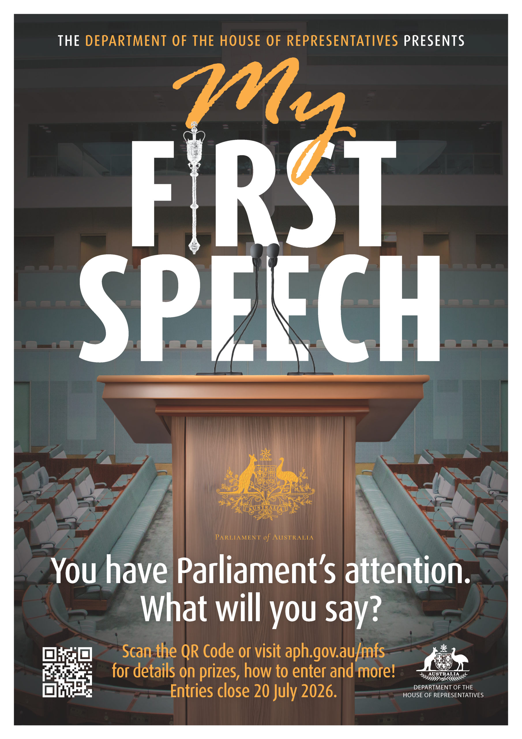 CHESTER AND SPEAKER LAUNCH MY FIRST SPEECH COMPETITION