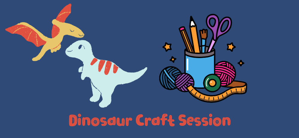 School holiday events - Dinosaur craft session post image