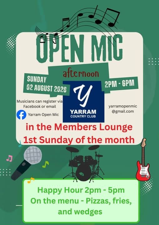 Open Mic at Yarram Country Club post image