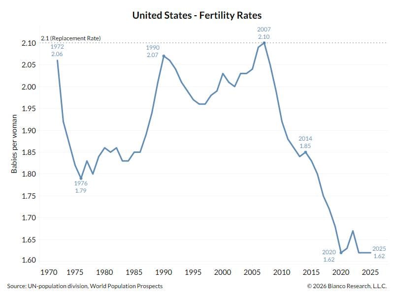 United States Fertility Rates - Bianco Research