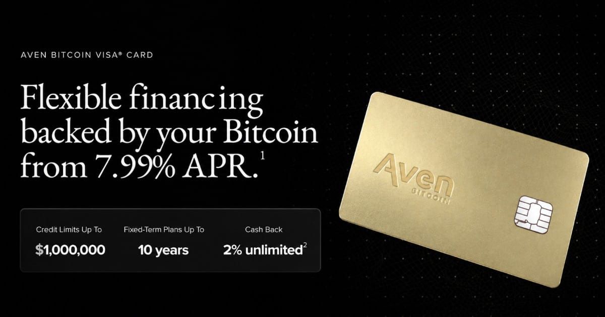 Aven Bitcoin Visa Card