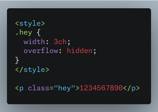 CSS: The 'ch' unit
