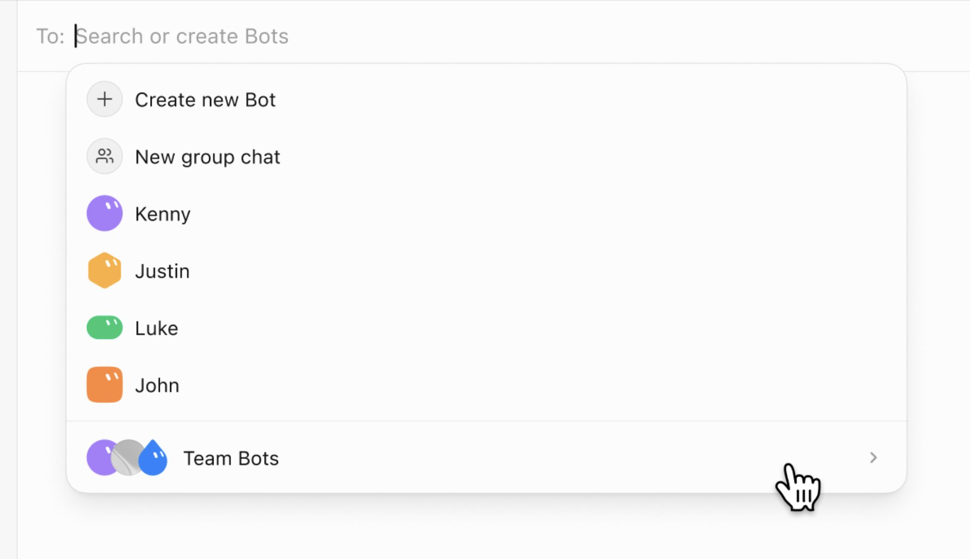 Team Bots building blocks