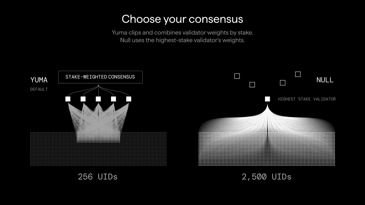 Choose your consensus: Yuma default vs Null opt-in