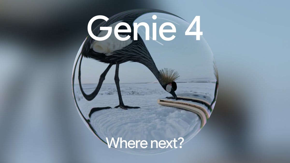 Genie 4 announcement video
