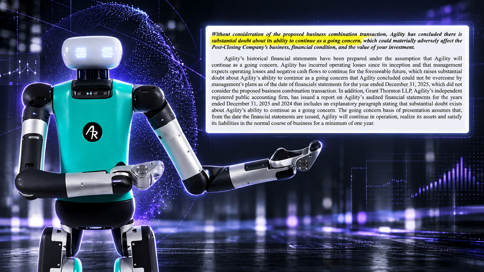 L'avertissement sur la continuité d'exploitation d'Agility Robotics alimente le pronostic d'Andrew Kang d'une consolidation des humanoïdes