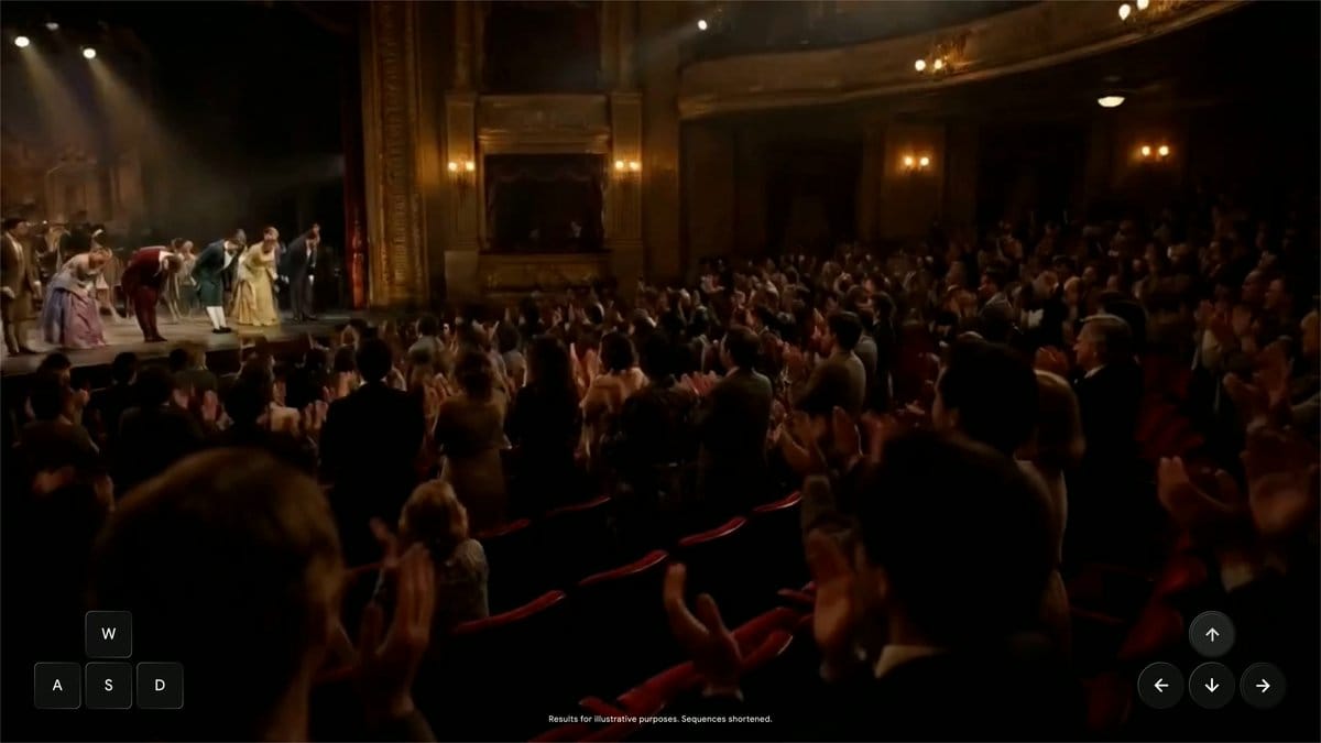 Genie 4 demo: concert hall audience