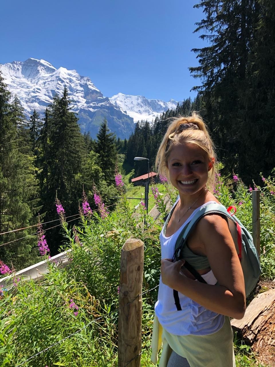 Danielle on a hike — staying active became part of her fertility protocol