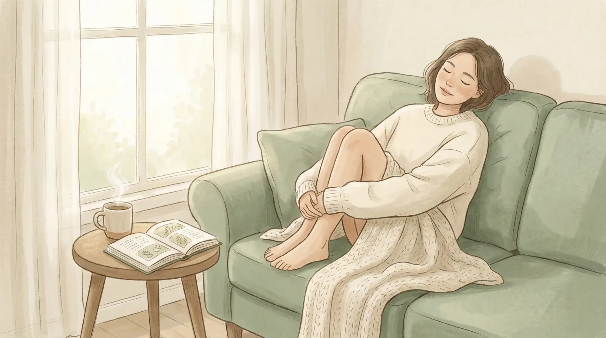 Woman experiencing early pregnancy fatigue