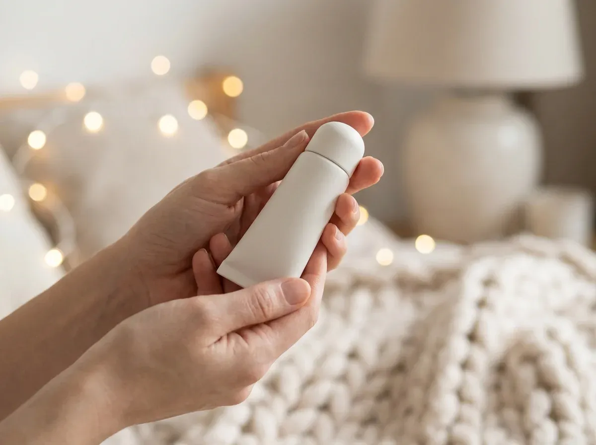 Fertility-friendly product in clean, minimal setting