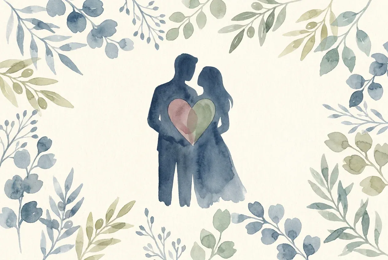 Couple supporting each other through male fertility testing