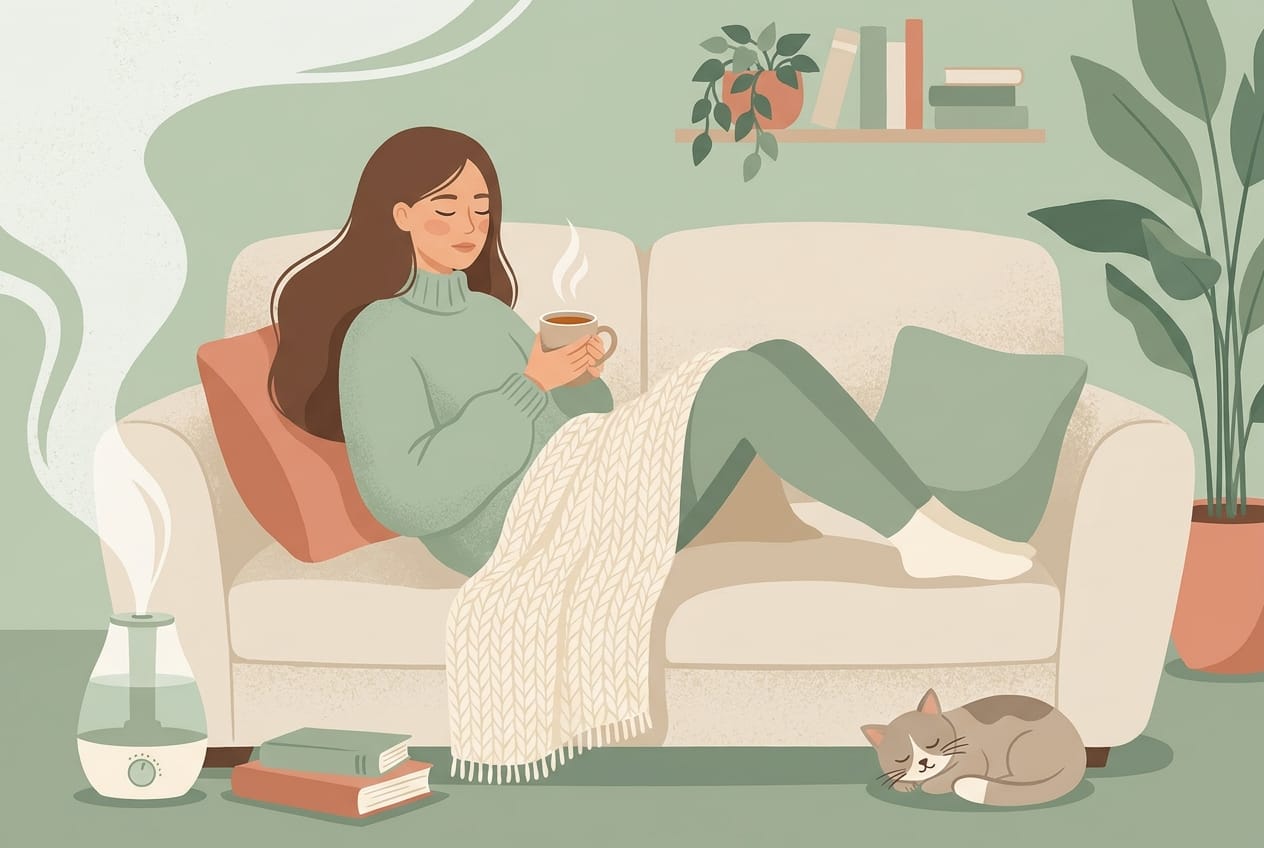 A woman resting and recovering after a missed miscarriage