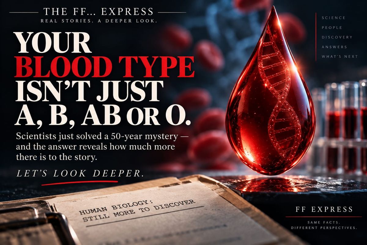 YOUR BLOOD TYPE ISN’T JUST A, B, AB OR O.