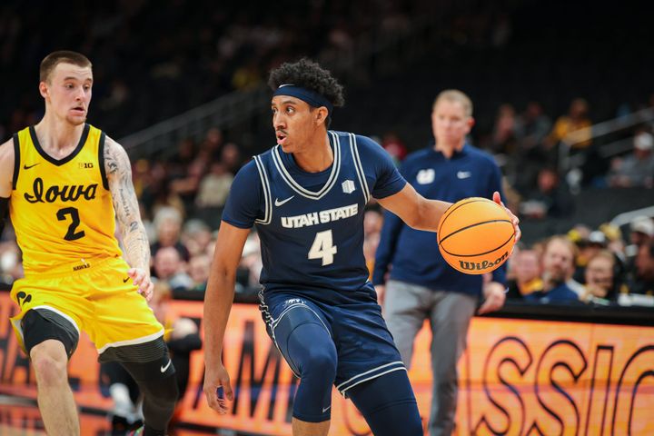 MBB Game Notebook: Young Core Lifts Utah State Over Iowa