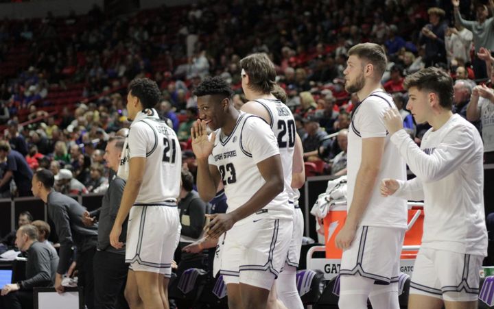 MBB Game Notebook: Utah State Survives And Advances Against UNLV