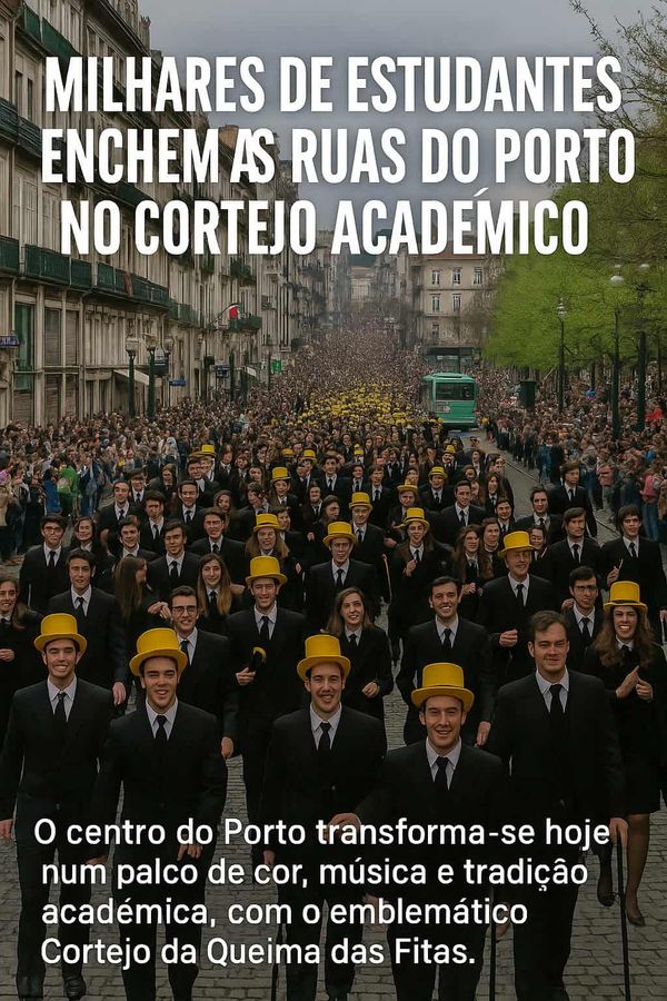 Milhares de estudantes enchem as ruas do Porto no Cortejo Académico 2025