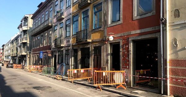 Rua de Miguel Bombarda, no Porto, com obras na via (foto de arquivo)