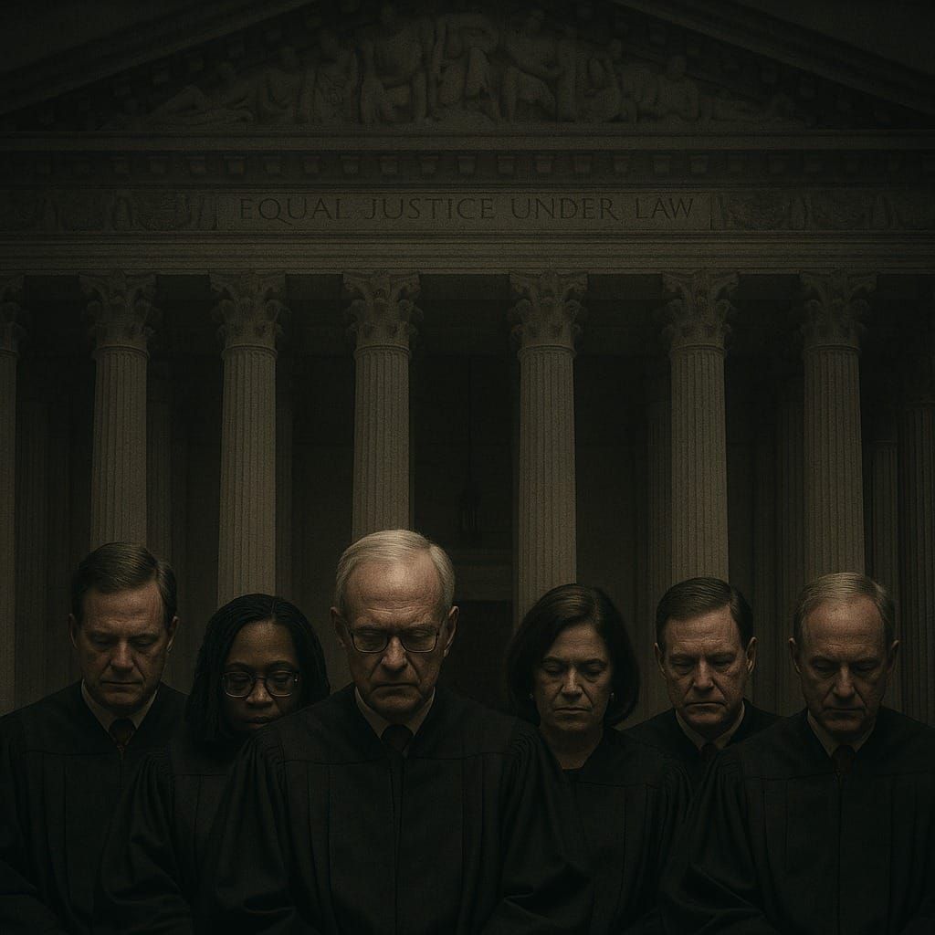 The Supreme Court on Quicksand: Fear, Faith, and the Slow Collapse of the Rule of Law