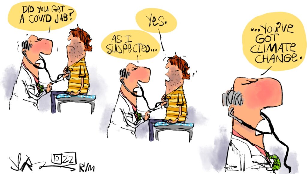 Covid jab means you've got climate change