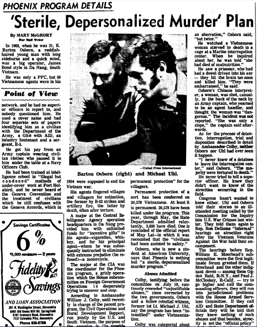 Sifting the Ashes of Counterinsurgency: The Role of America's Phoenix  Program in the Vietnam War | Readex