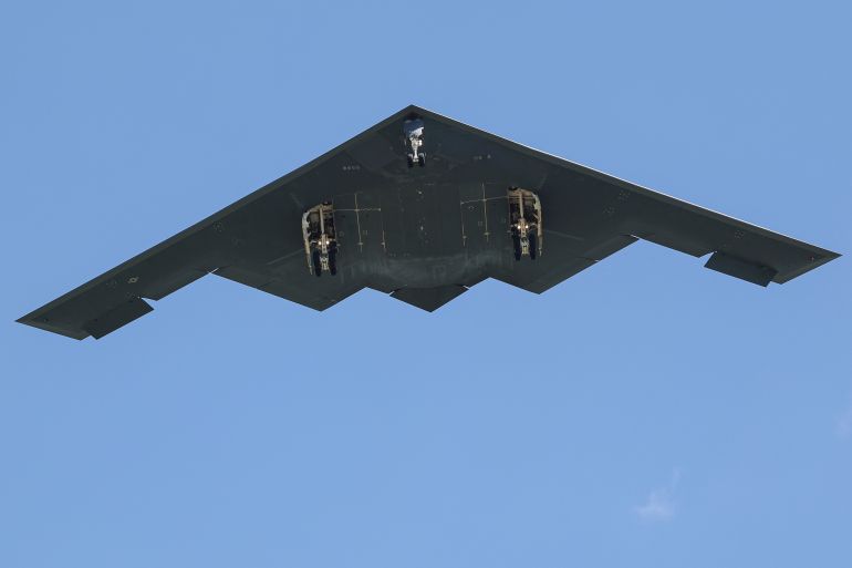 A US B-2 bomber
