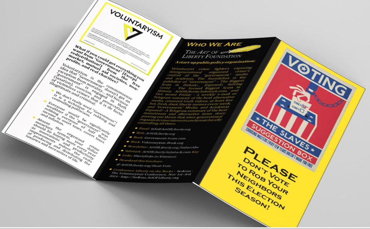 Please Don't Vote to Rob Your Neighbors This Election - The Printable Flyer!