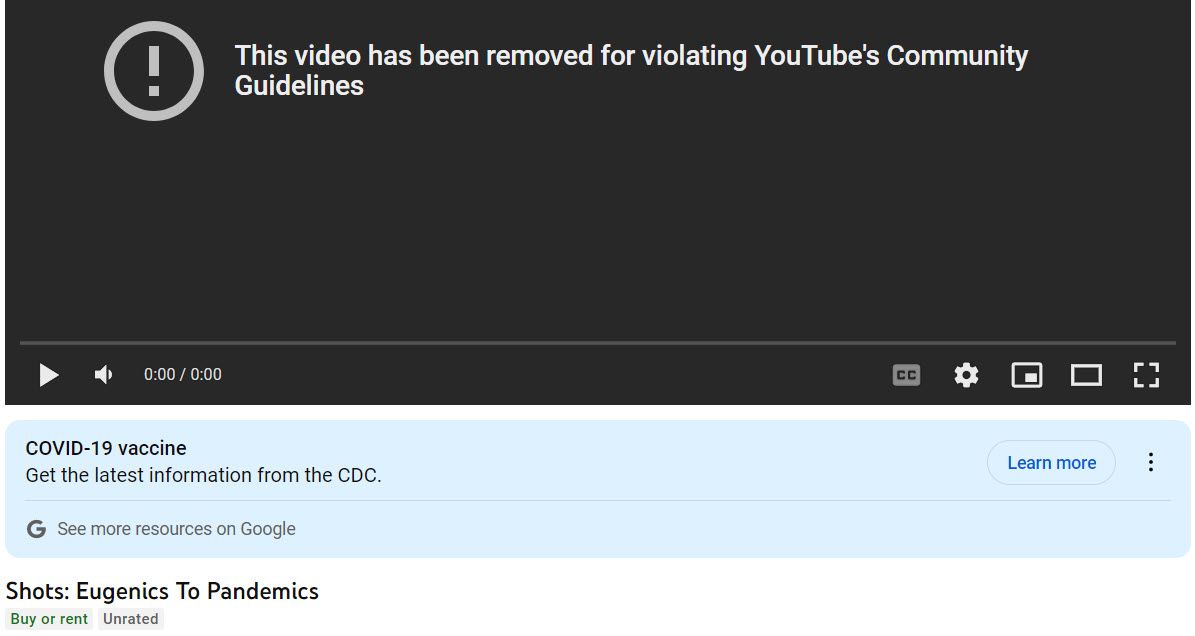 Shots: Eugenics to Pandemics - Is this the most censored movie on the Internet?