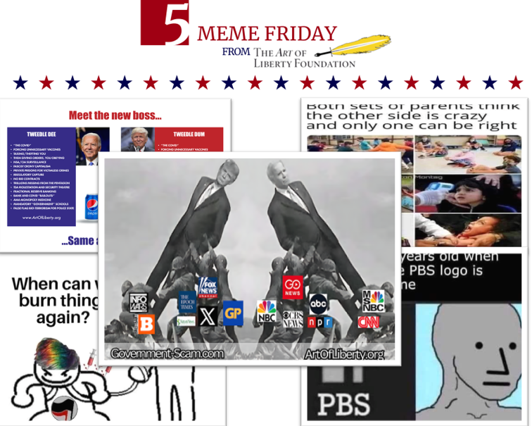 FiveMemeFri - The MainStream Alternative Media (MAM) - Who is Propping Up Trump After Warp Speed?