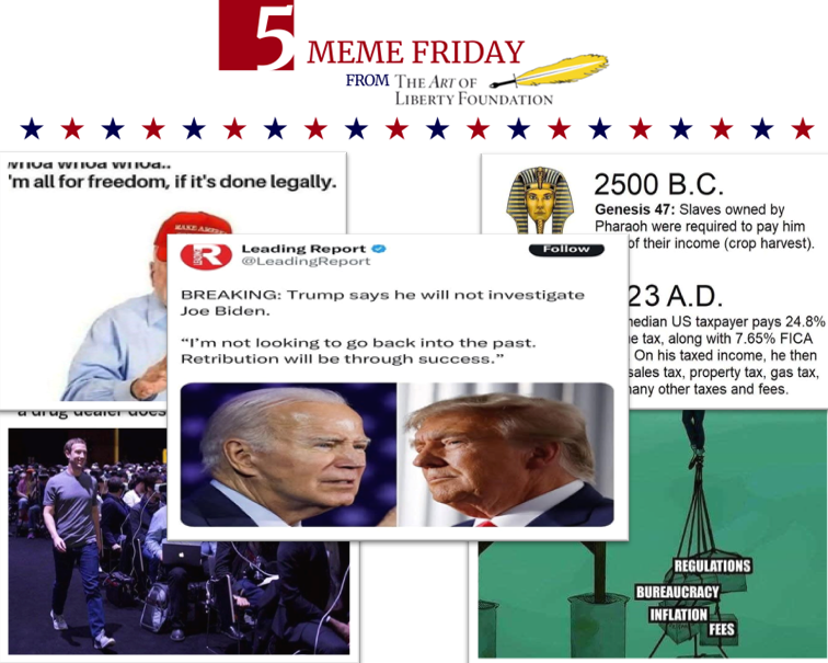 FiveMemeFri - Trump Says He Won't Investigate Joe Biden