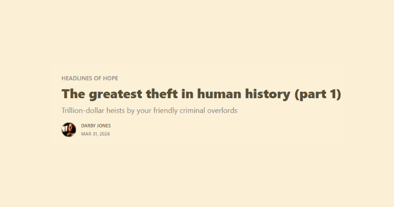 The greatest theft in human history (part 1)