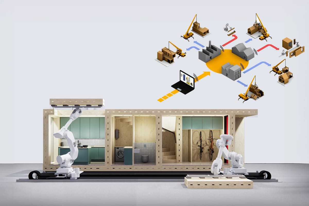 $300,000 robotic micro-factories pump out custom-designed homes
