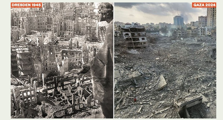 Worse than Dresden 1945: Israel’s Gaza rampage leaves 75% of buildings damaged or destroyed
