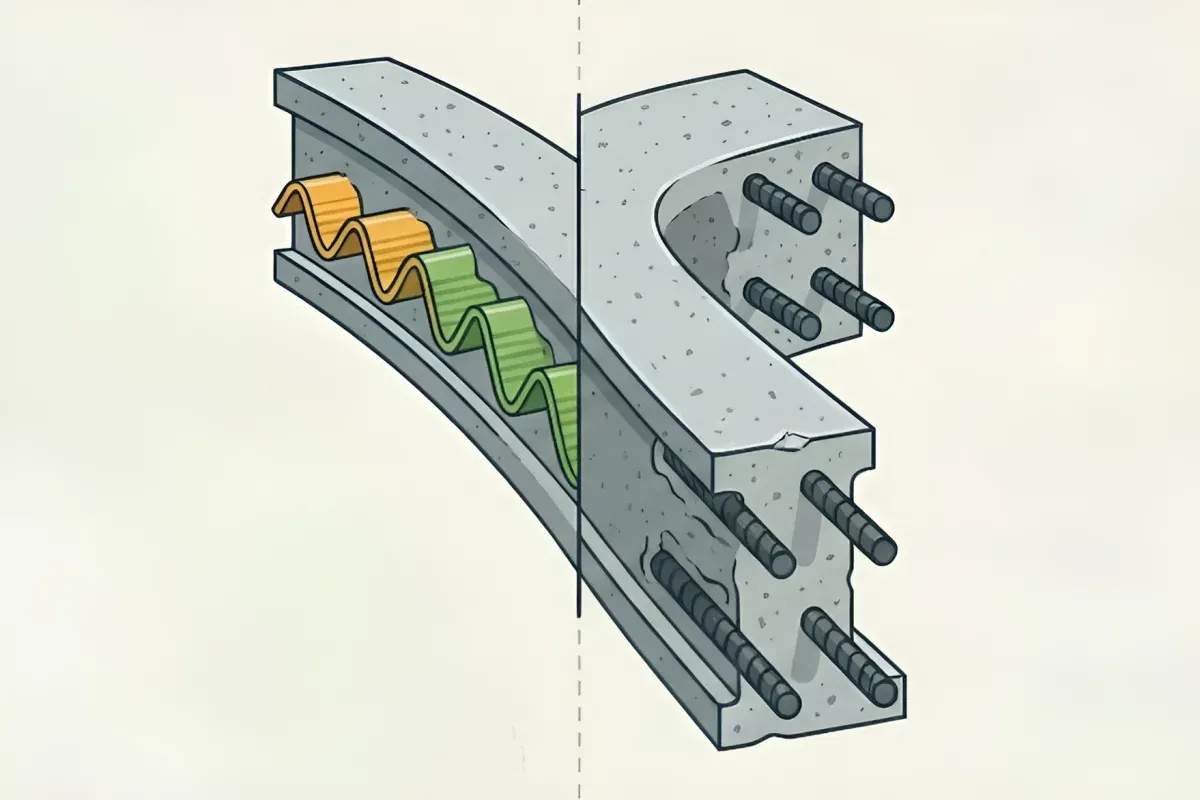 Steel rebar may have met its match – in the form of wavy plastic