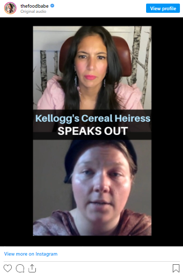 W.K. Kellogg’s Cereal Heiress Exposes Kellogg’s Froot Loops and says to “BOYCOTT”