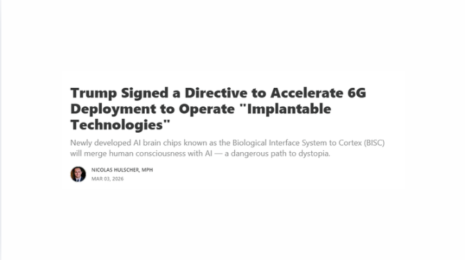 Trump Signed a Directive to Accelerate 6G Deployment to Operate “Implantable Technologies”