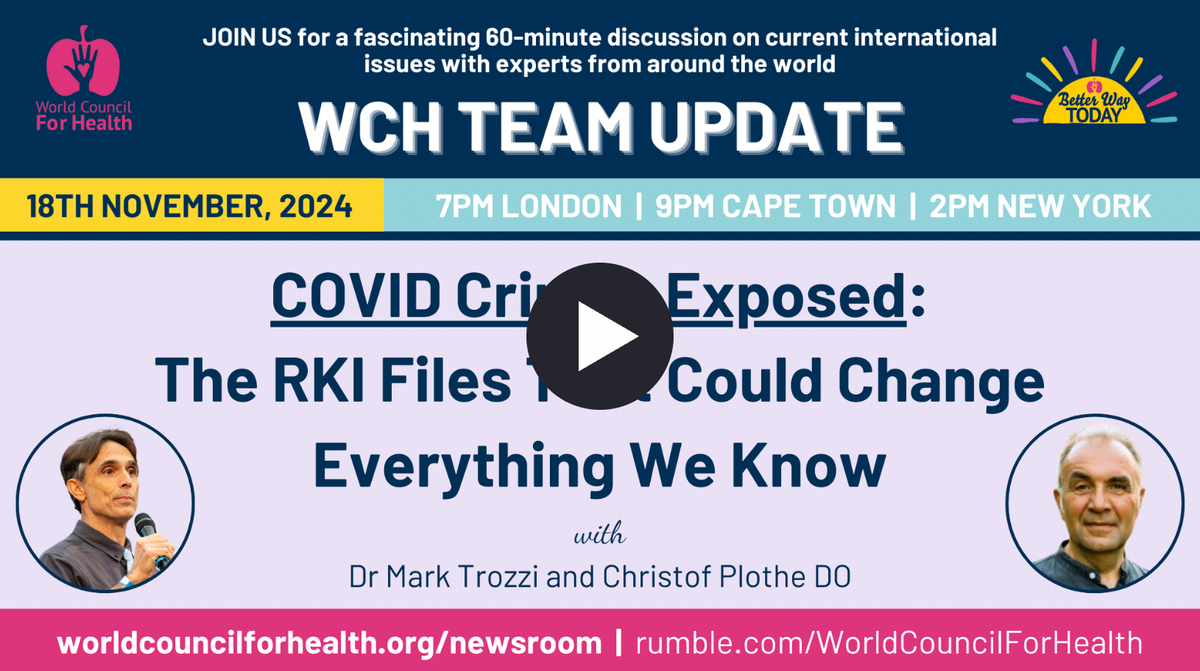 BIG NEWS: 2020/1 Internal files released by Germany's esteemed Robert Koch Institute confirm the 'pandemic' was faked. What happens next?