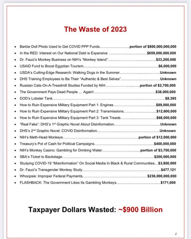 How To Cut $2 Trillion of Fat, Muscle and Bone From the Federal Budget