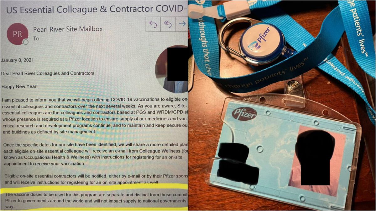 Whistleblower Exposes Internal Email Suggesting Pfizer Offered “Separate and Distinct” COVID-19 Vaccines to Employees